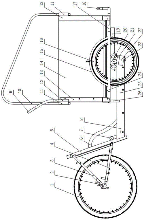 倒骑三轮车转向结构的制作方法