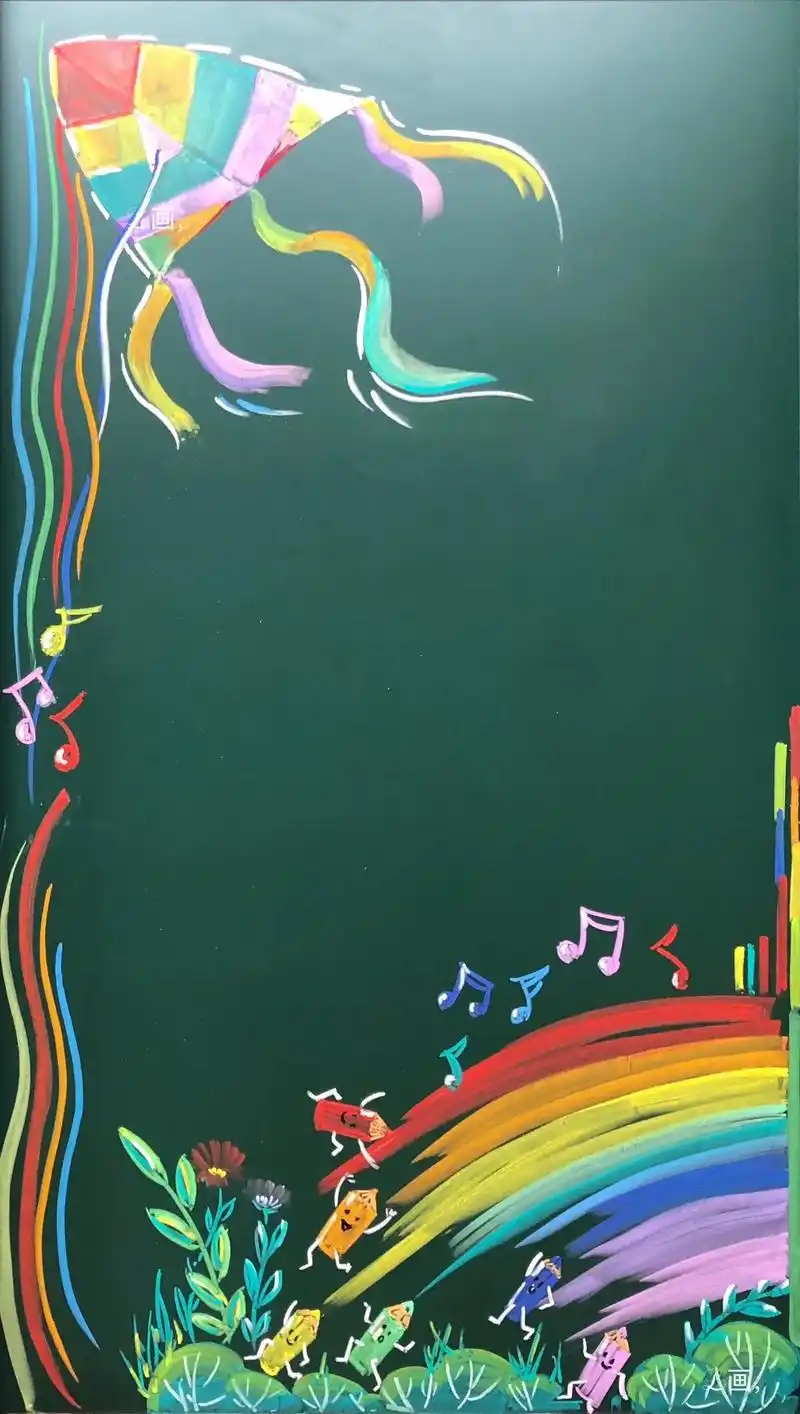 上热门 #粉笔画 #一学就会系列 #黑板报 #黑板报素材  - 抖音