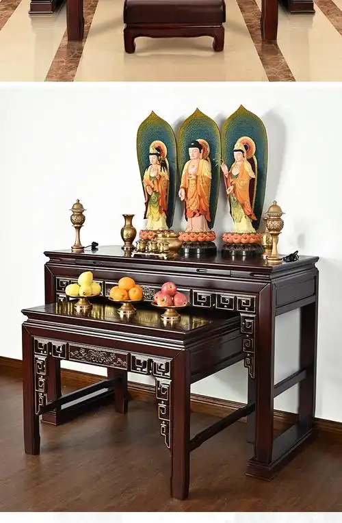 楠木实木佛龛佛柜家用供桌佛台香案新中式神台柜现代