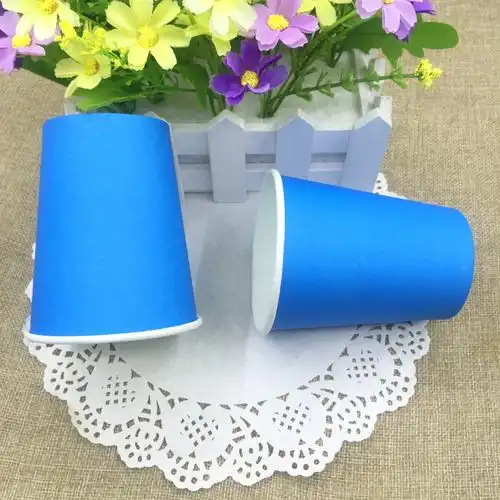 彩色杯子幼儿园手工绘画空白纸杯美术儿童创意动物diy制作材料