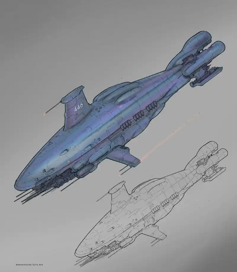 一组未来风格的飞行器设计欣赏,by 画师dipo muh.