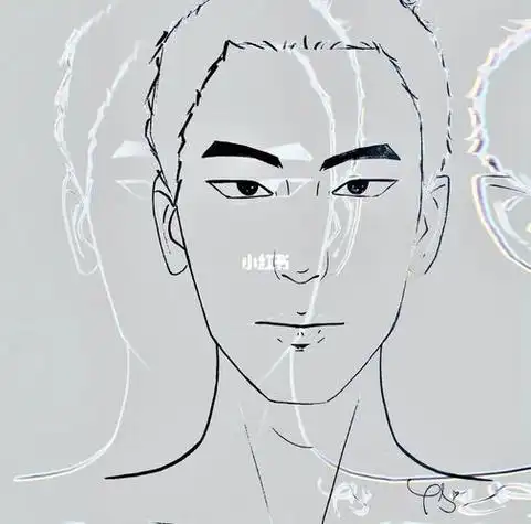 画个男生头像寸头帅哥