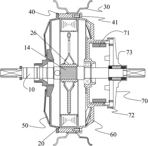 车驱动系统以及两轮电动车,包括通电连接的电机,控制器和散热固定结构