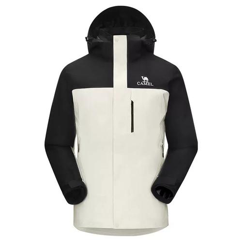 骆驼户外三防冲锋衣男女同款外套三合一可拆卸两件套防水登山服冬抓绒