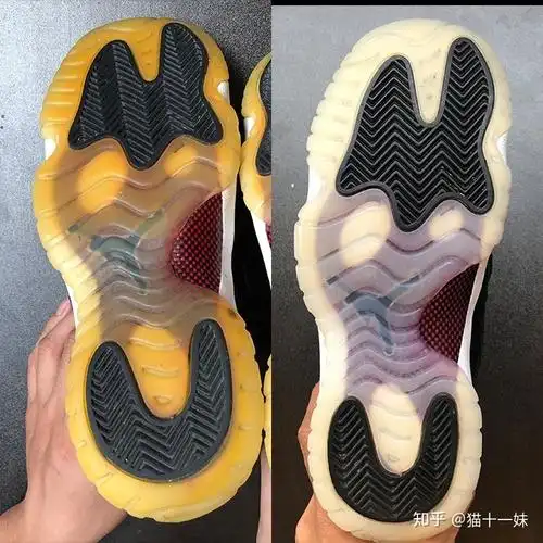分享yeezy水晶底aj11水晶底去氧化的效果对比