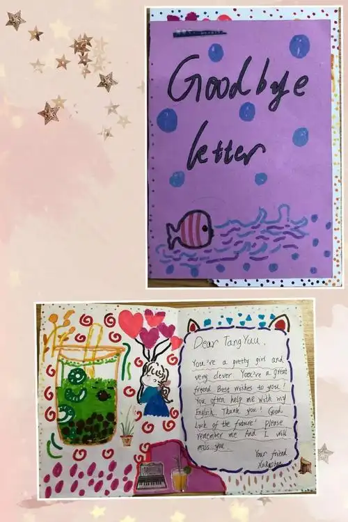 离别满思绪,卡片寄深情——桂林市穿山小学毕业课程之英文毕业赠言卡