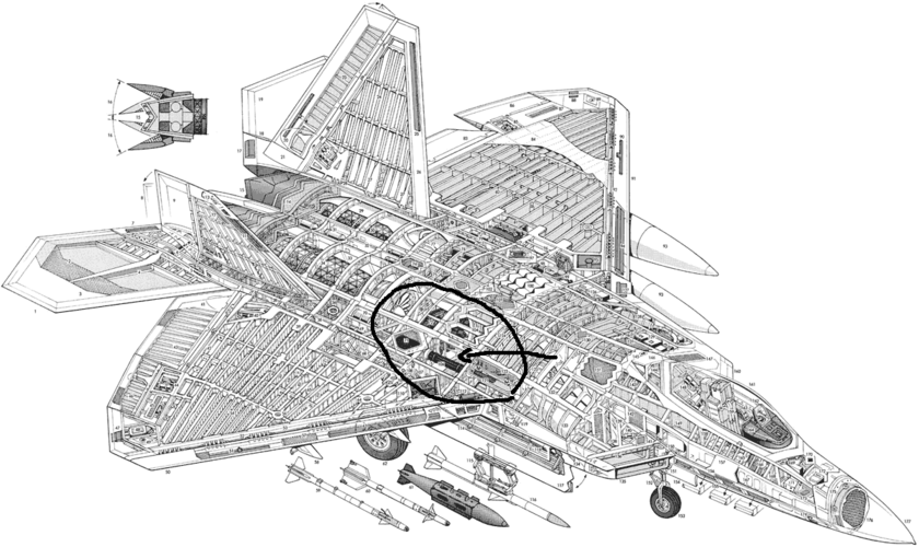 f22上面那个放气的是啥东西?