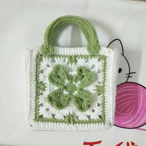 森系四叶草小方包超级小清新