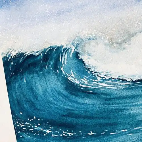 蓝色大海        或风平浪静                或汹涌澎湃