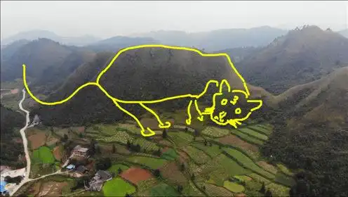 航拍"猛虎回头",地势独特,格局霸气,一个顶级的风水宝地