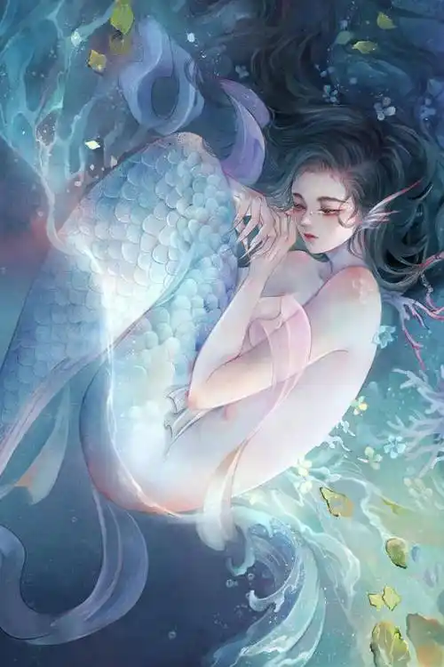 【精选高清壁纸】动漫二次元,美人鱼 鲛人吟,纯美.