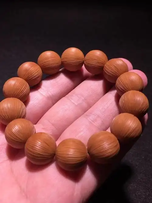 拉丝猴头手串美国野生金丝猴头核桃文玩手串佛珠正圆文玩小核桃男图片