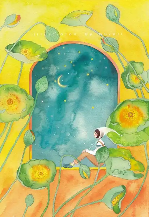 水彩 插画 绘师:卜若梨