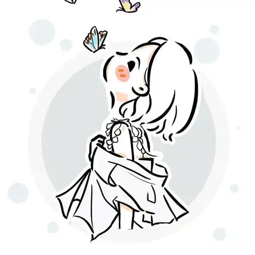 这组杨紫的插画头像可爱爆表啊