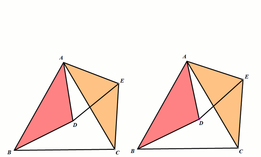 初中几何全等三角形基本模型:手拉手旋转型全等