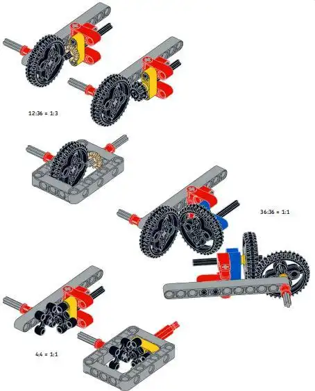 乐高ev3万能搭建图,常用的搭建结构,赶紧收藏吧
