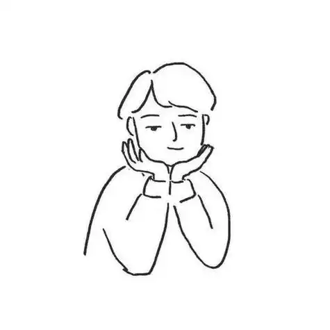 黑白简约手绘头像 男生 手绘头像图片大全 -【爱个性】