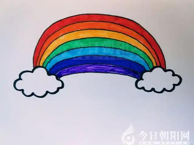 《少儿美术绘画公益课》第六课 彩虹的画法(丁方圆)