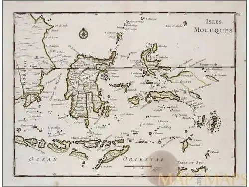 1756年的香料群岛地图.图片来源:互联网