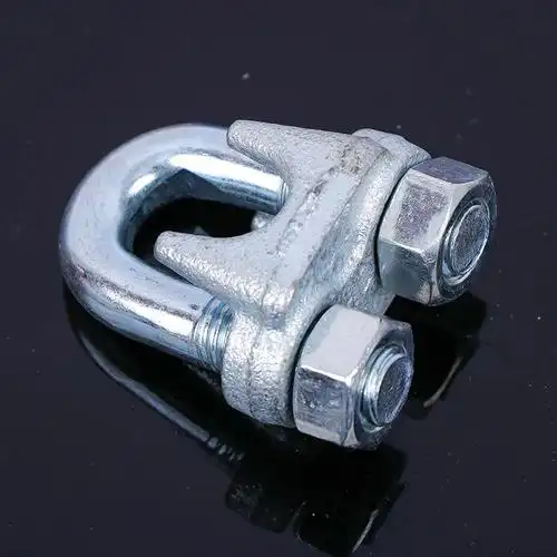 轻型钢丝绳卡头批发 钢丝绳绳卡夹镀锌卡扣 五金索具钢丝绳锁扣