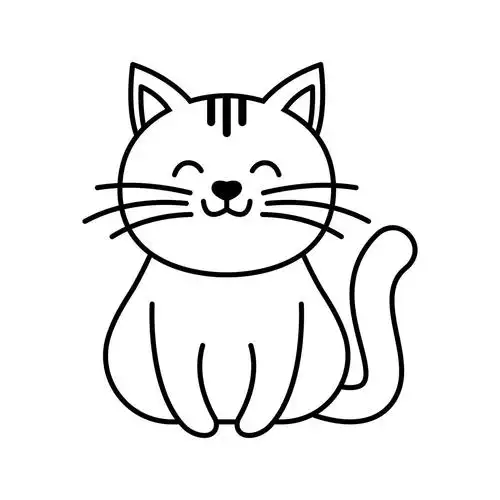 简笔画大揭秘,如何轻松画出萌态可掬的小猫卡通?