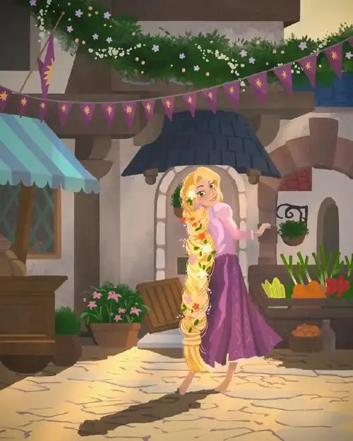 迪士尼官方发了一组《#魔发奇缘#》插画,请大家寻找隐藏的变色龙帕斯