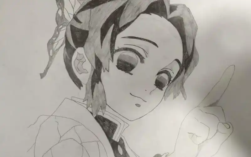 手绘鬼灭之刃蝴蝶忍