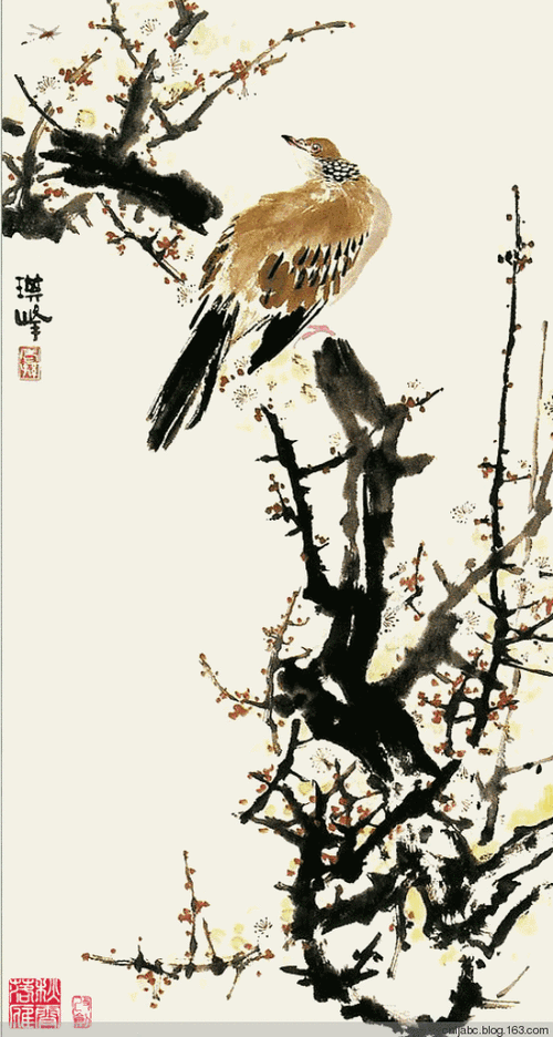 一组别有风味的动态花鸟画,美极啦