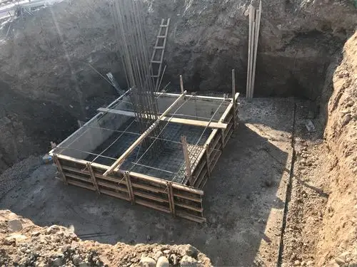 雨棚基础承台合模板