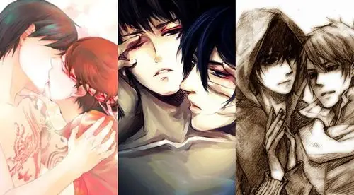 求《盗墓笔记》里的一张图,是吴邪和张起灵的,两个的眼睛部位做过处理