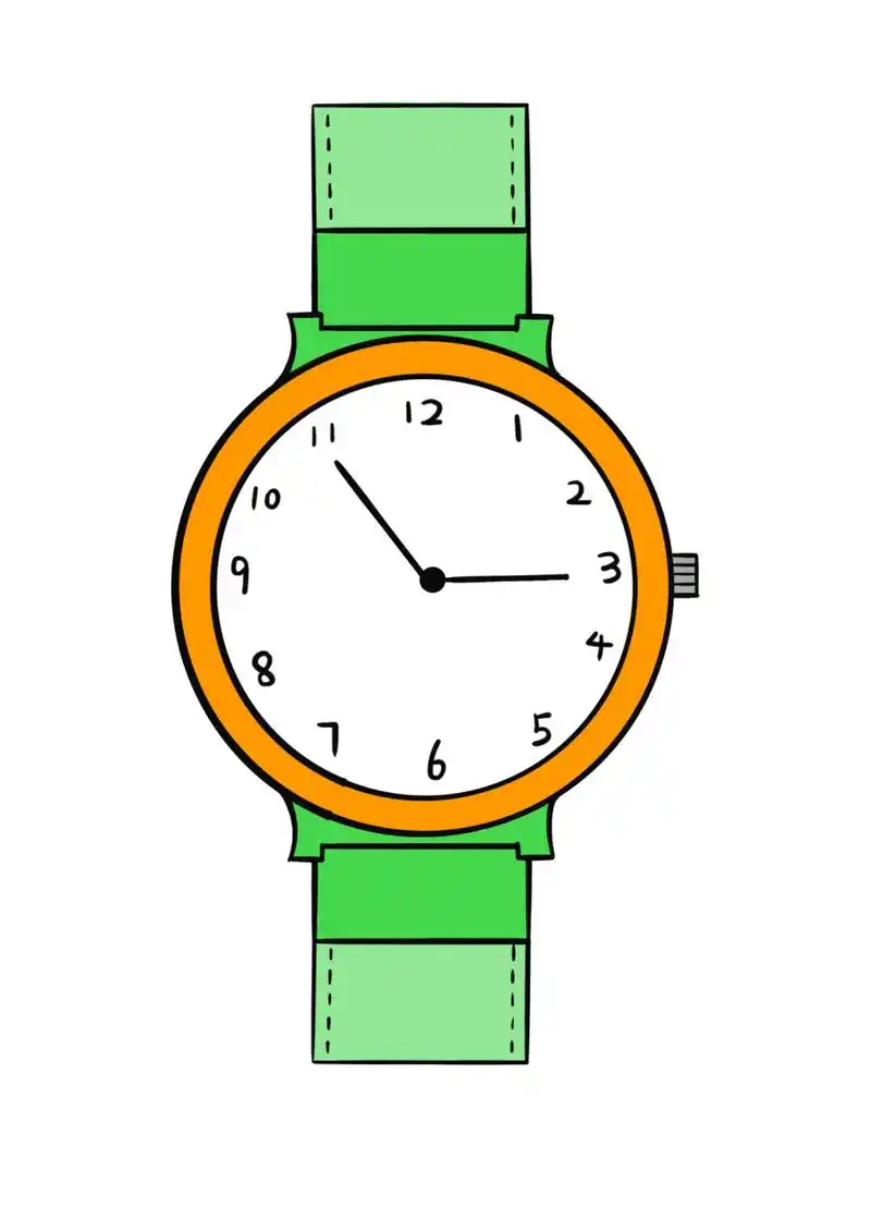 简笔画教程分享  手表