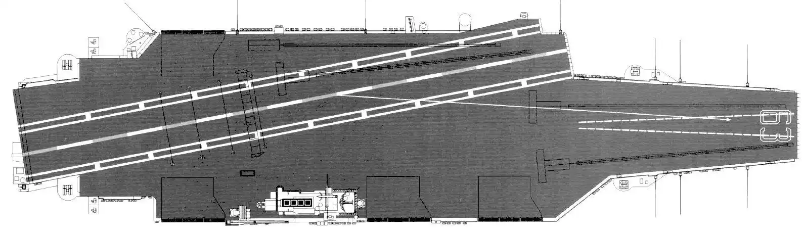 灯塔军超级航母甲板布局