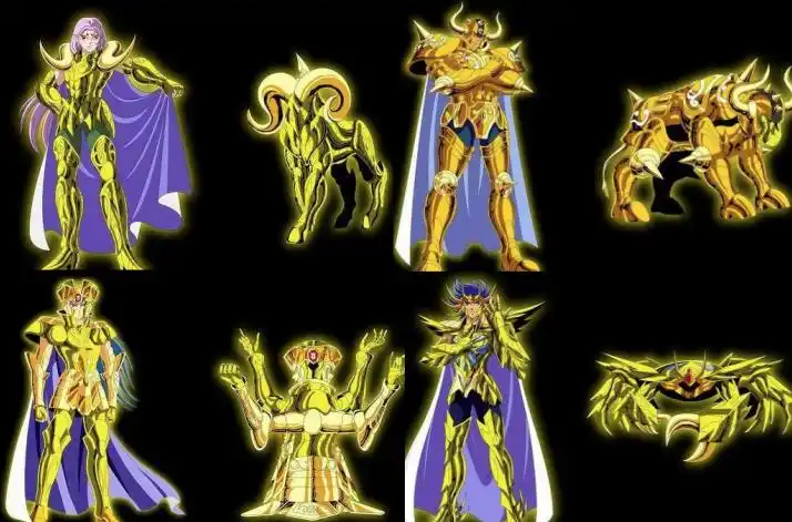 《圣斗士星矢》17件超神圣衣展示,青铜越级成神,黄金进阶王者