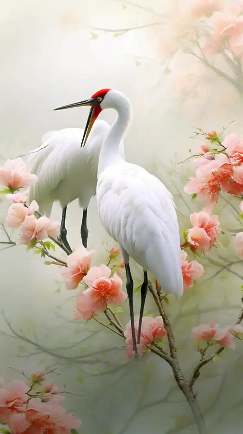 仙鹤,又叫芙蓉鹤,属于鹤科鸟类,是一种不可多得的珍稀野 - 抖音