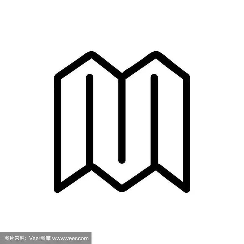 小册子图标矢量.孤立轮廓符号插图