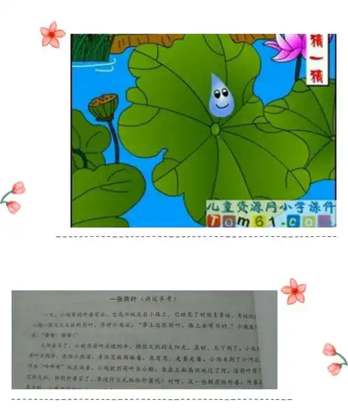 其它 福安市佳佳幼儿园中班快乐学习 写美篇故事:一张荷叶.