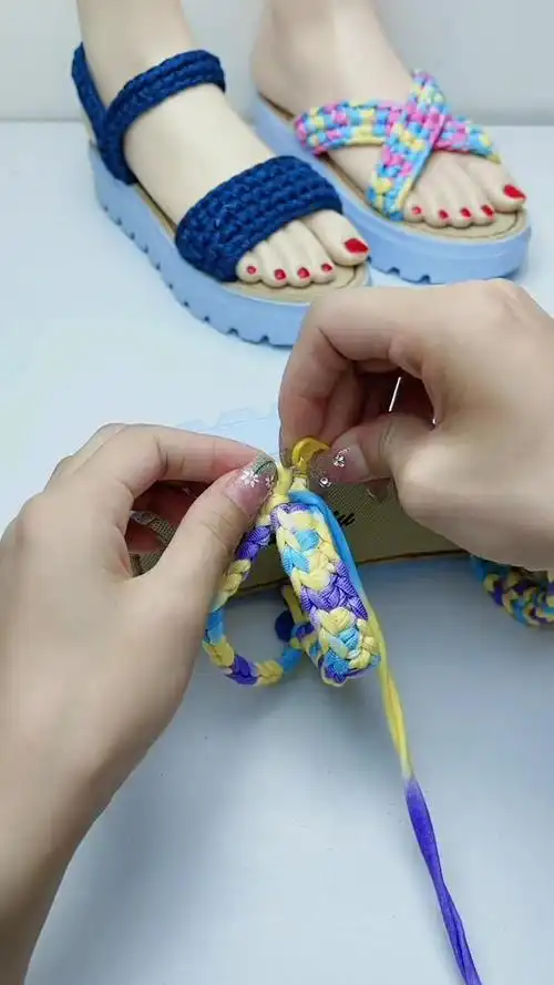 凉鞋教程2 手工编织 教程 手工 钩针教程
