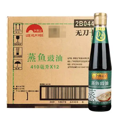 正宗李锦记蒸鱼豉油410ml12瓶清蒸海鲜炒饭酱油酱油