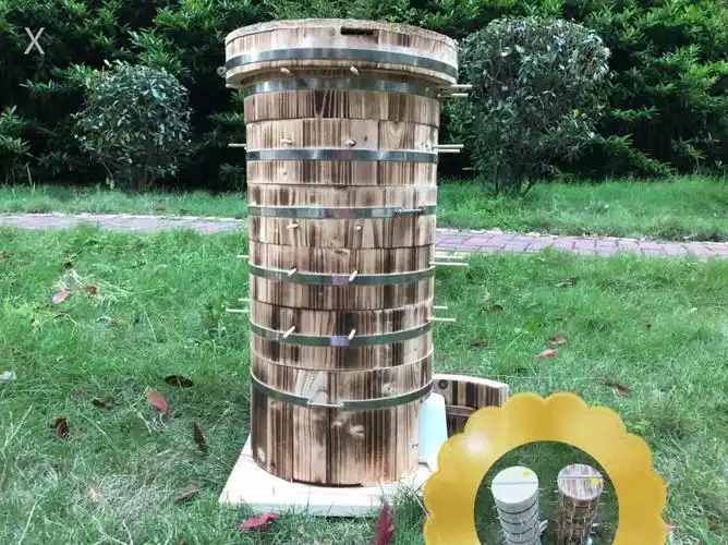 养蜂工具蜜蜂箱圆桶蜂箱格子箱土养圆桶蜂箱蜂桶诱蜂桶蜂箱全套
