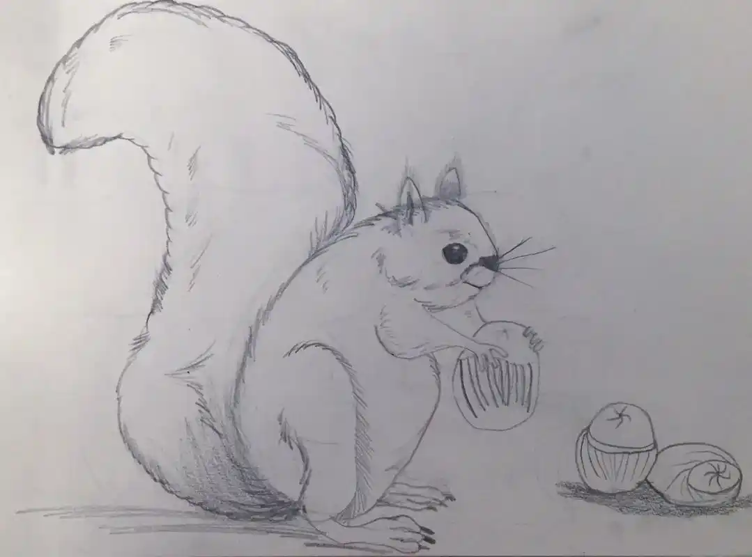 一个假期的动物速写小进步#画画使我快乐 #最强画手 - 抖音