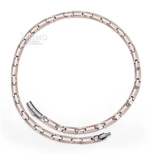 抗疲劳项链项圈能量颈椎女款男女防辐射金项链玫瑰项链