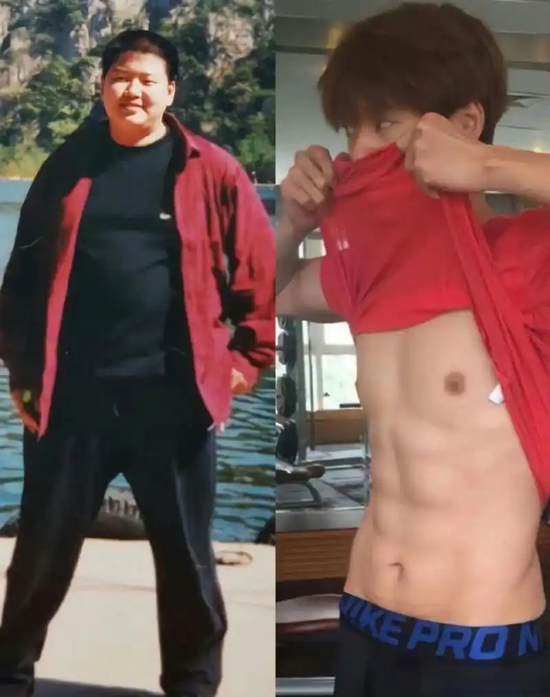 魏大勋减肥前后对比,从180斤减到腹肌男,这个毅力谁看了不说一句佩服