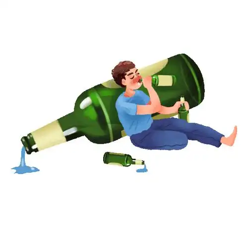 职场上班族聚会喝醉酒的男子酗酒伤心痛苦解压动图gif