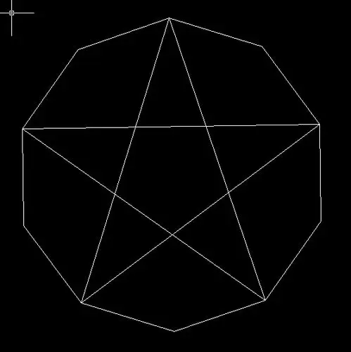 如何用正十边形做出五角星! 急求