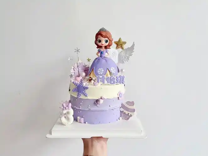 6寸苏菲亚公主生日蛋糕