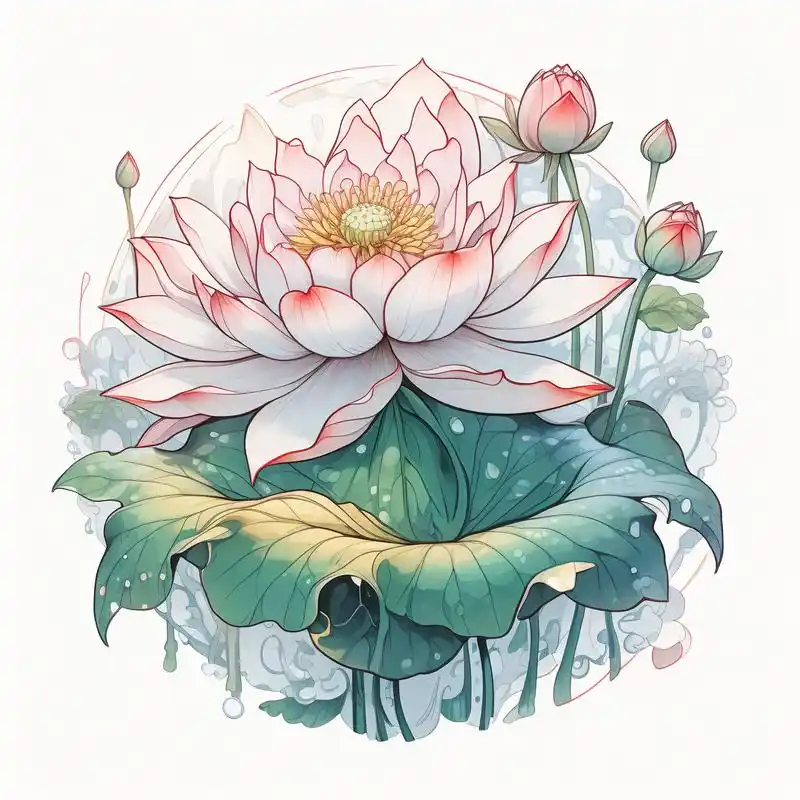 清新上线 夏日炎炎,荷花盛开,为你的头像换上一抹清新的荷花元素吧!