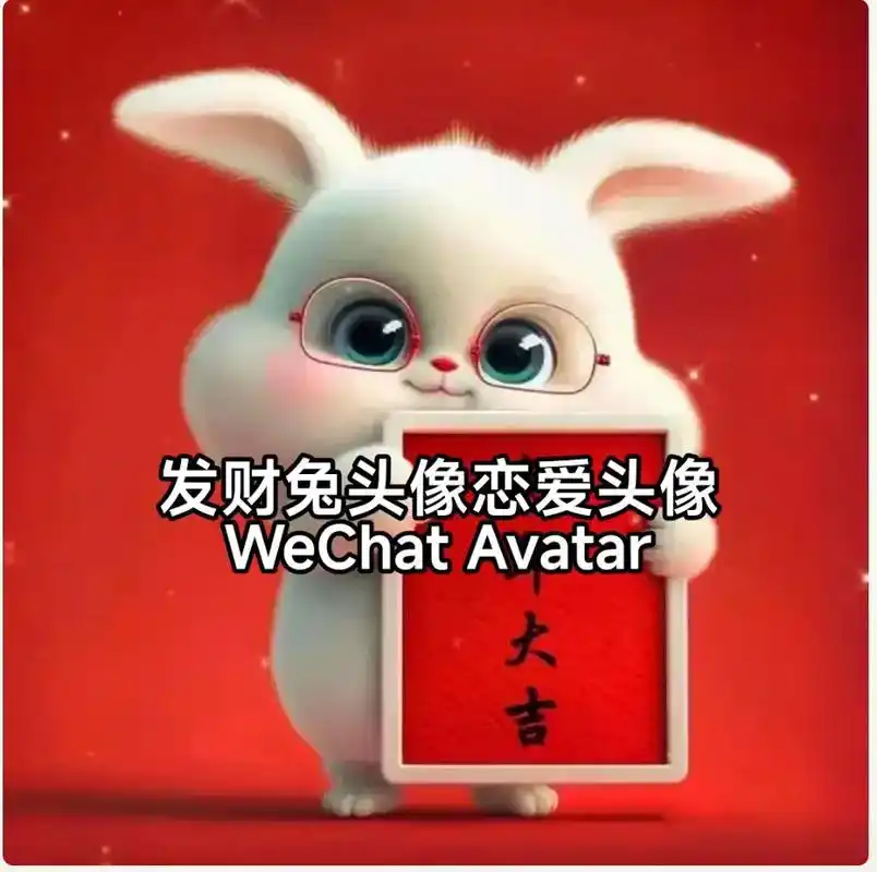 好运头像发财兔头像恋爱头像