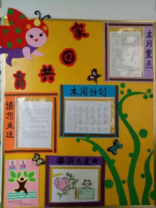 育苗幼儿园新学期《班级家园联系栏布置活动》