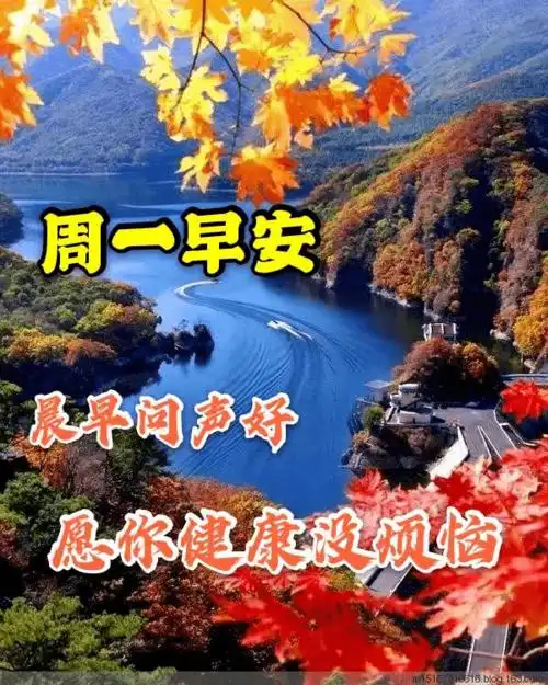 周一早安5张非常漂亮的周一早上好动态图片早安带字带祝福语