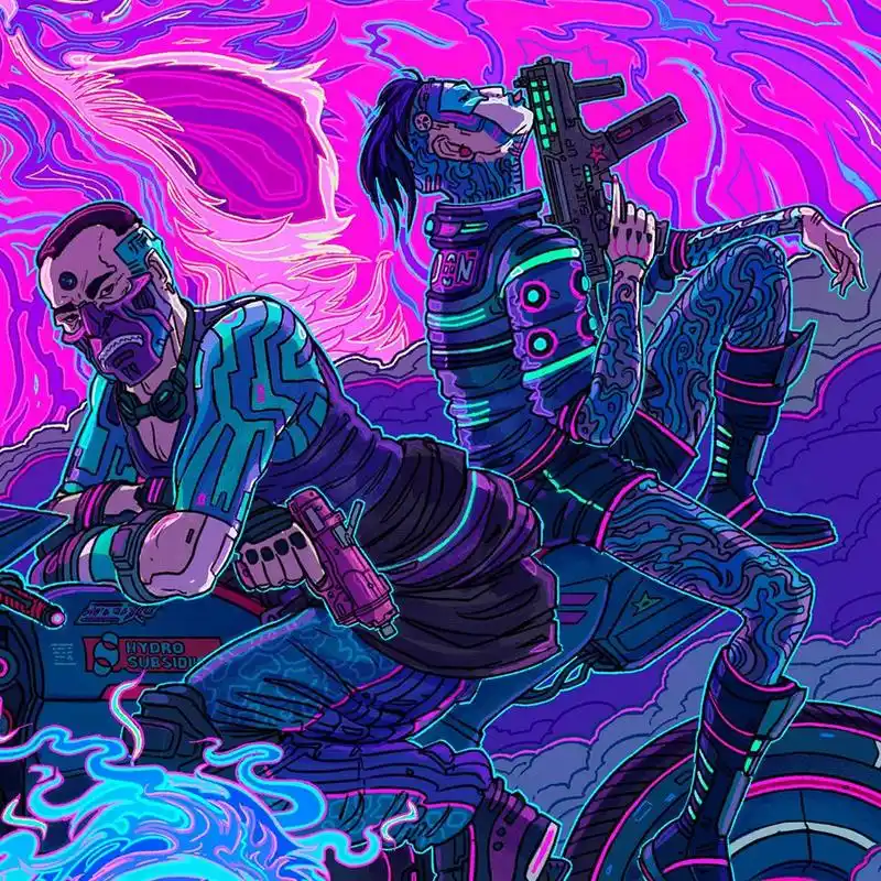 赛博朋克2077新帮派虎爪帮艺术图日本黑帮武士